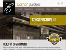 Tablet Screenshot of edmanbuilders.com